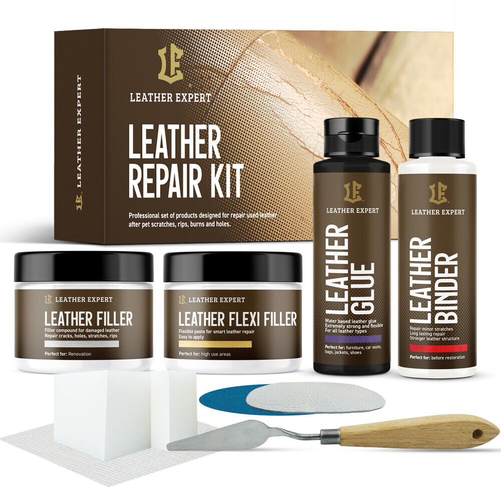 Leather Repair Kit Restores Leather Car Sofa Upholstery Leather Expert –  Car Shine Systems